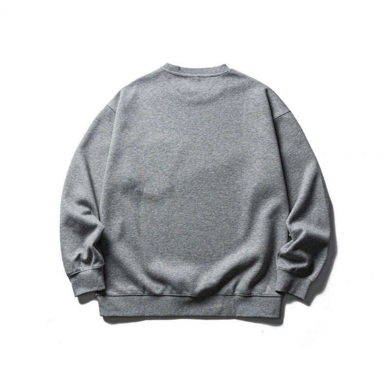 Sweatshirt herr med bröstficka och D-ring