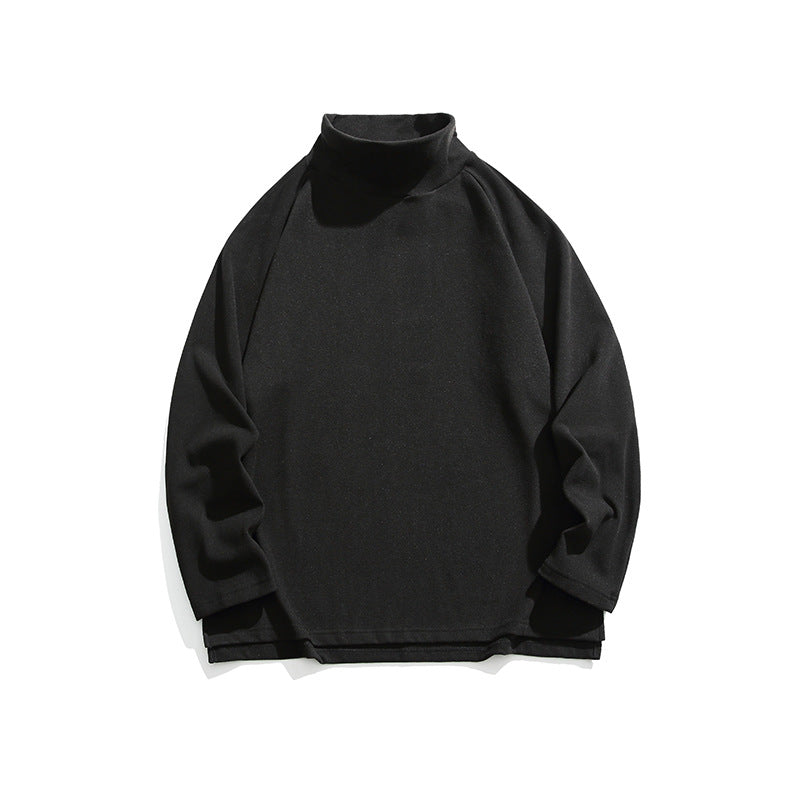 Sweatshirt herr med polokrage och raglanärmar