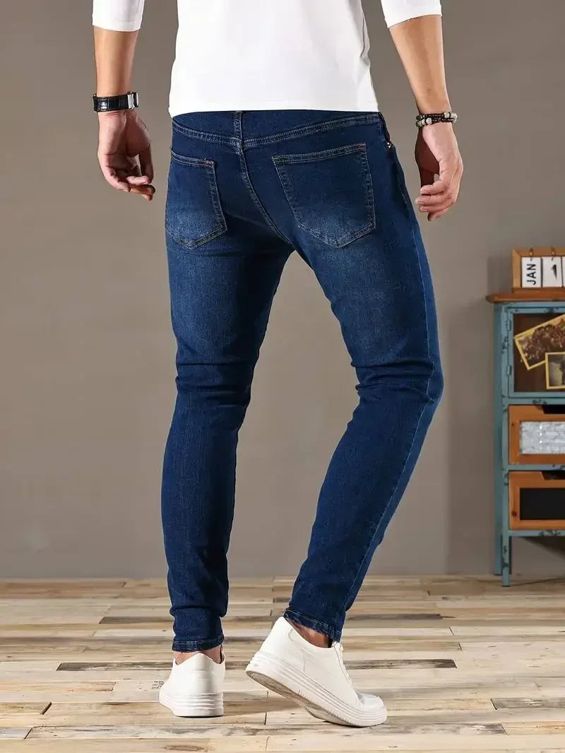 Skinny jeans herr med stretch