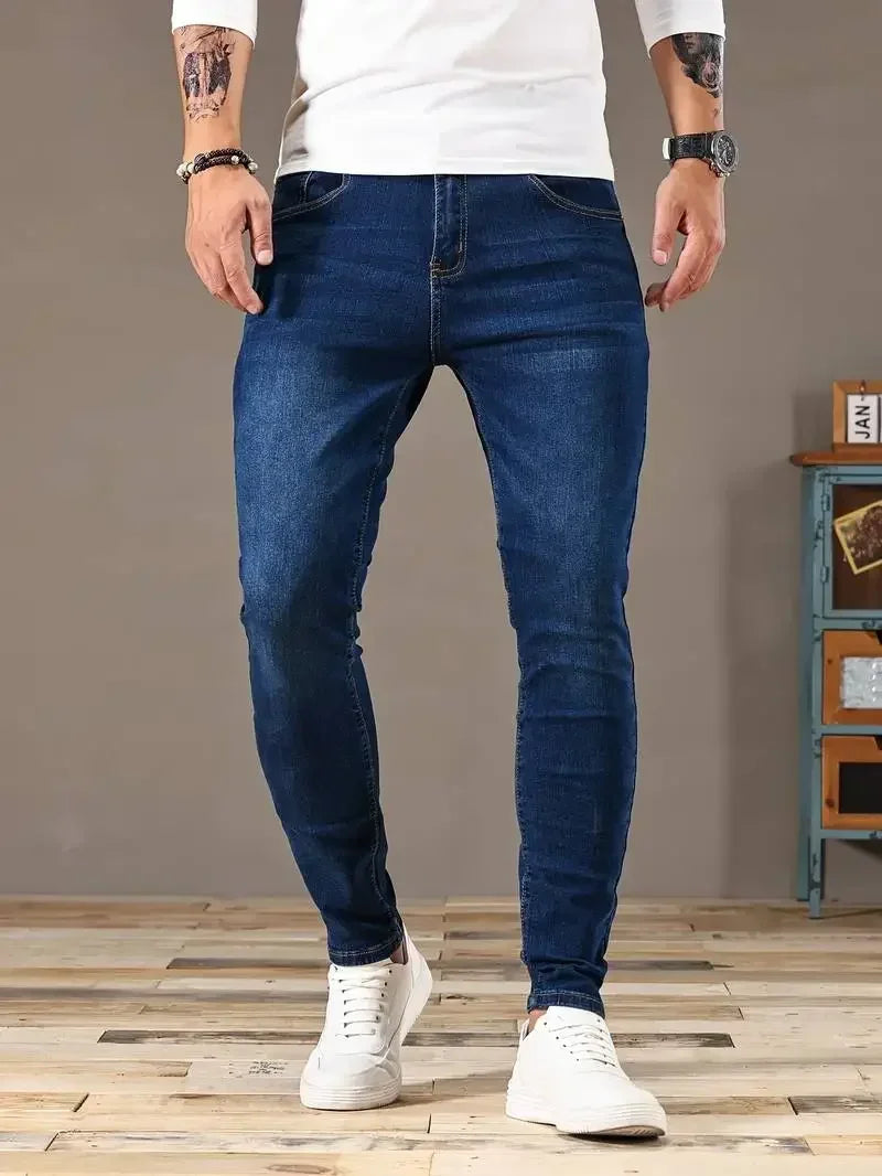 Skinny jeans herr med stretch