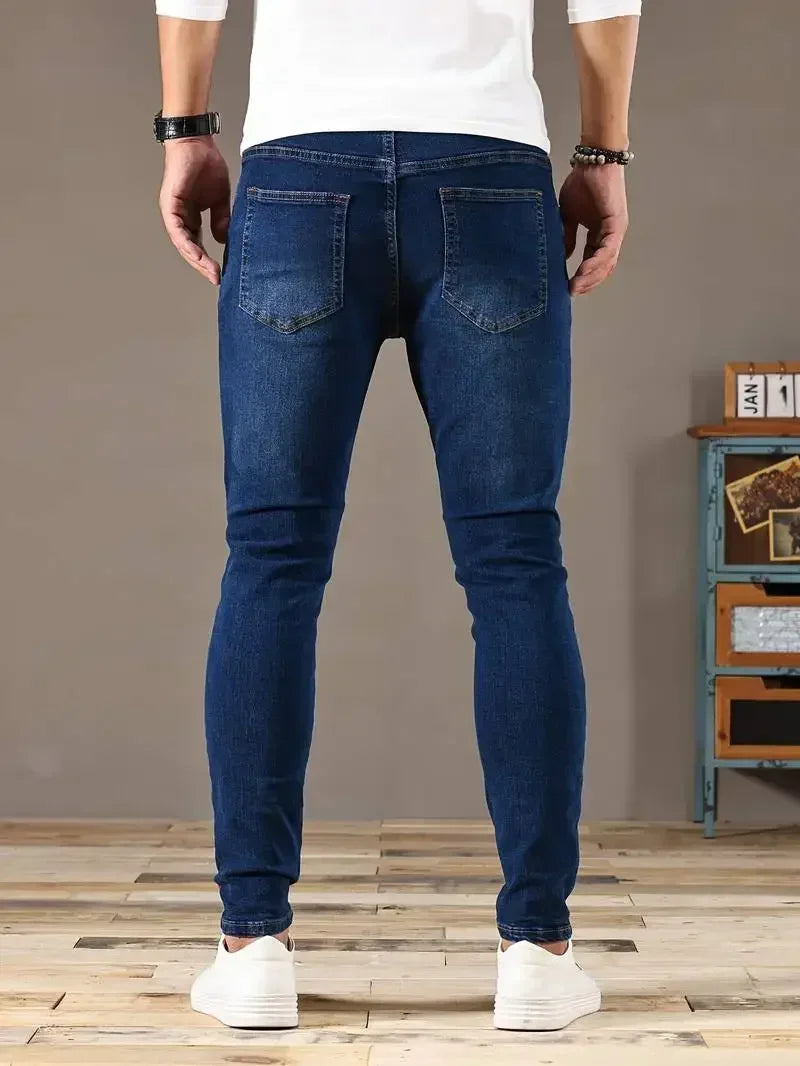 Skinny jeans herr med stretch