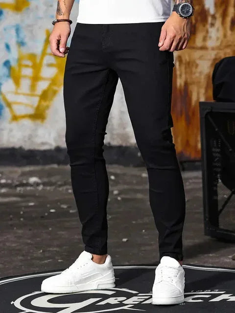 Skinny jeans herr med stretch